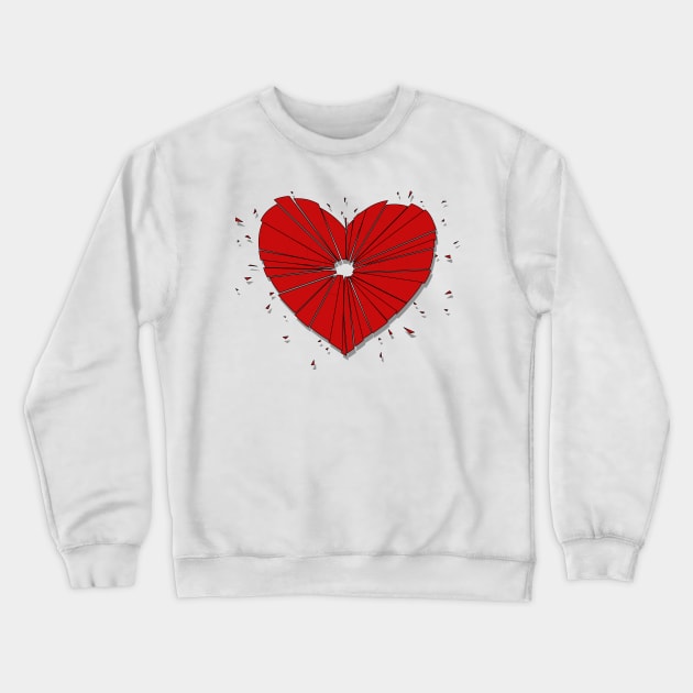 Heart shot Crewneck Sweatshirt by Savousepate